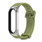 For Xiaomi Mi Band 6 / 5 / Army Green+Silver