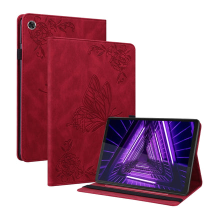 Butterfly Flower Embossed Leather Tablet Case, For Lenovo M10 Plus 10.3 TB-X606F/TB-X606X, For Lenovo Tab M10 TB-X605L/X605F, For Lenovo Tab M8 HD / M8 FHD, For Lenovo Tab M10 HD 2nd Gen TB-X306X/TB-X306F