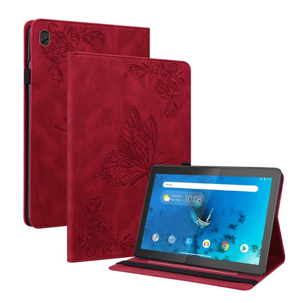 Butterfly Flower Embossed Leather Tablet Case, For Lenovo M10 Plus 10.3 TB-X606F/TB-X606X, For Lenovo Tab M10 TB-X605L/X605F, For Lenovo Tab M8 HD / M8 FHD, For Lenovo Tab M10 HD 2nd Gen TB-X306X/TB-X306F