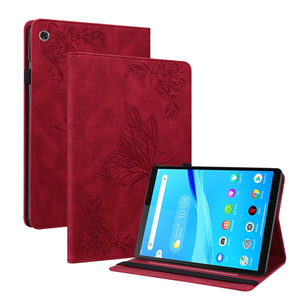 Butterfly Flower Embossed Leather Tablet Case, For Lenovo M10 Plus 10.3 TB-X606F/TB-X606X, For Lenovo Tab M10 TB-X605L/X605F, For Lenovo Tab M8 HD / M8 FHD, For Lenovo Tab M10 HD 2nd Gen TB-X306X/TB-X306F
