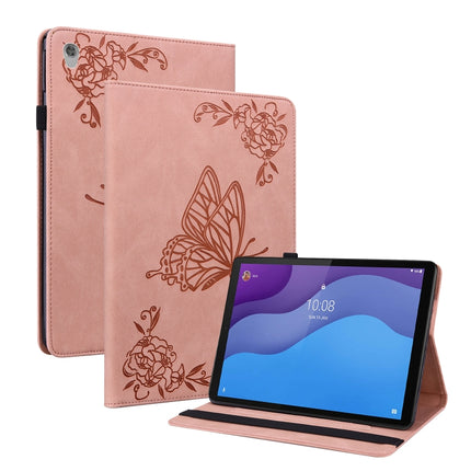 Butterfly Flower Embossed Leather Tablet Case, For Lenovo M10 Plus 10.3 TB-X606F/TB-X606X, For Lenovo Tab M10 TB-X605L/X605F, For Lenovo Tab M8 HD / M8 FHD, For Lenovo Tab M10 HD 2nd Gen TB-X306X/TB-X306F