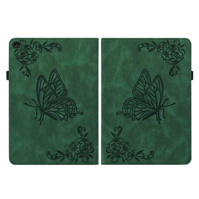 Butterfly Flower Embossed Leather Tablet Case, For Lenovo Tab M10 Plus 10.6 3rd Gen, For Lenovo Tab P11 TB-J606F