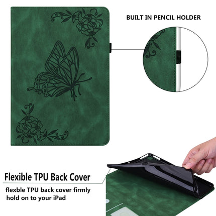 Butterfly Flower Embossed Leather Tablet Case, For Lenovo Tab M10 Plus 10.6 3rd Gen, For Lenovo Tab P11 TB-J606F