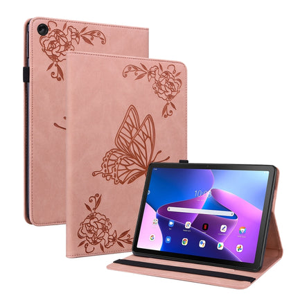 Butterfly Flower Embossed Leather Tablet Case, For Lenovo Tab M10 Plus 10.6 3rd Gen, For Lenovo Tab P11 TB-J606F