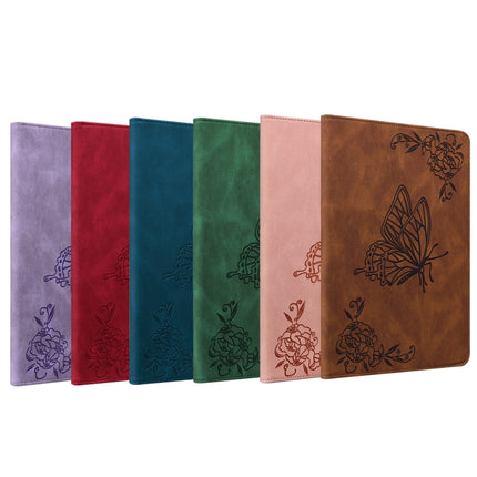 Butterfly Flower Embossed Leather Tablet Case, For Lenovo Tab M10 Plus 10.6 3rd Gen, For Lenovo Tab P11 TB-J606F