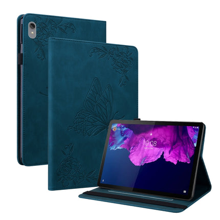 Butterfly Flower Embossed Leather Tablet Case, For Lenovo Tab M10 Plus 10.6 3rd Gen, For Lenovo Tab P11 TB-J606F
