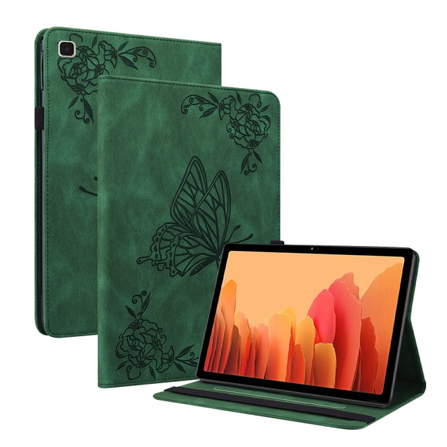 Butterfly Flower Embossed Leather Tablet Case, For Samsung Galaxy Tab A7 10.4 2020 SM-T500/T505, For Samsung Galaxy Tab A7 Lite T220/T225, For Samsung Galaxy Tab S7 11 inch T870/SM-T875, For Samsung Tab S6 Lite SM-P610/SM-P615