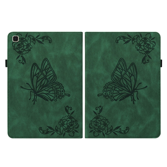 Butterfly Flower Embossed Leather Tablet Case, For Samsung Galaxy Tab A7 10.4 2020 SM-T500/T505, For Samsung Galaxy Tab A7 Lite T220/T225, For Samsung Galaxy Tab S7 11 inch T870/SM-T875, For Samsung Tab S6 Lite SM-P610/SM-P615