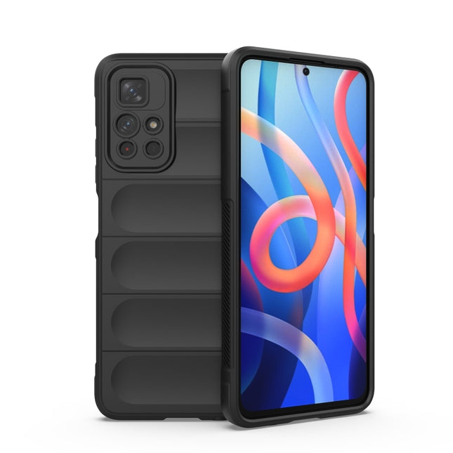 Magic Shield TPU + Flannel Phone Case, For Xiaomi Redmi Note 11 5G Chinese Version, For Xiaomi Redmi Note 11 Pro 5G Chinese