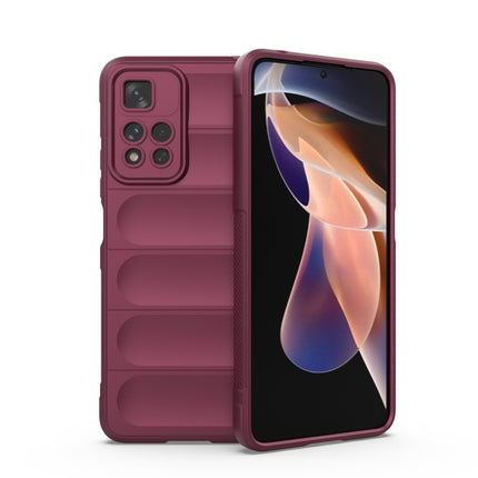 Magic Shield TPU + Flannel Phone Case, For Xiaomi Redmi Note 11 5G Chinese Version, For Xiaomi Redmi Note 11 Pro 5G Chinese