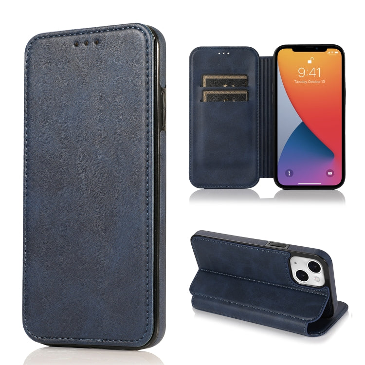 Knight Magnetic Suction Leather Phone Case, For iPhone 13 mini, For iPhone 13, For iPhone 13 Pro, For iPhone 13 Pro Max