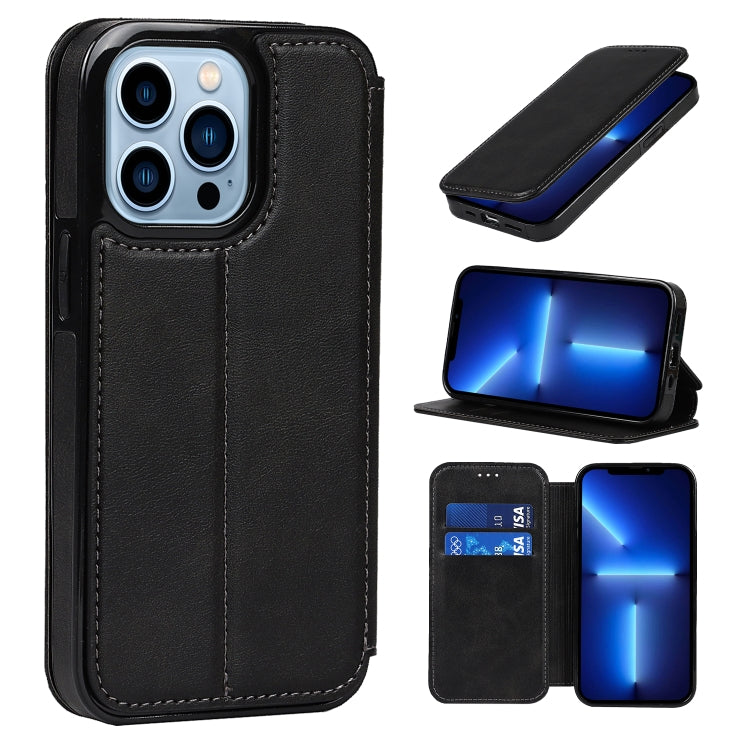 Knight Magnetic Suction Leather Phone Case, For iPhone 13 mini, For iPhone 13, For iPhone 13 Pro, For iPhone 13 Pro Max