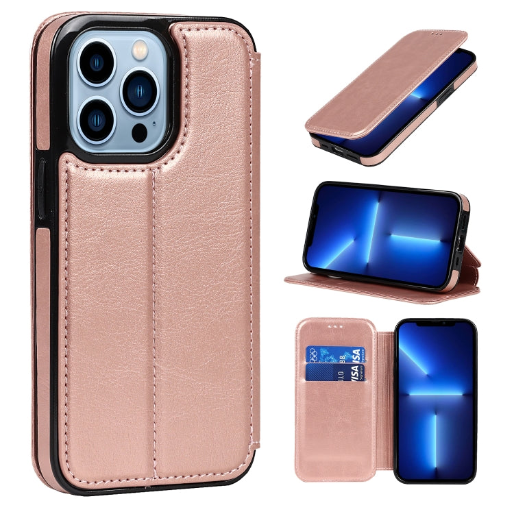Knight Magnetic Suction Leather Phone Case, For iPhone 13 mini, For iPhone 13, For iPhone 13 Pro, For iPhone 13 Pro Max