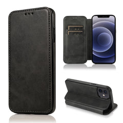 Knight Magnetic Suction Leather Phone Case, For iPhone 13 mini, For iPhone 13, For iPhone 13 Pro, For iPhone 13 Pro Max, For iPhone 12 mini