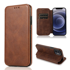 Knight Magnetic Suction Leather Phone Case, For iPhone 13 mini, For iPhone 13, For iPhone 13 Pro, For iPhone 13 Pro Max, For iPhone 12 mini