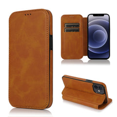 Knight Magnetic Suction Leather Phone Case, For iPhone 13 mini, For iPhone 13, For iPhone 13 Pro, For iPhone 13 Pro Max, For iPhone 12 mini