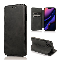 Knight Magnetic Suction Leather Phone Case, For iPhone 12 / 12 Pro, For iPhone 12 Pro Max, For iPhone 11, For iPhone 11 Pro, For iPhone 11 Pro Max