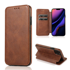 Knight Magnetic Suction Leather Phone Case, For iPhone 12 / 12 Pro, For iPhone 12 Pro Max, For iPhone 11, For iPhone 11 Pro, For iPhone 11 Pro Max