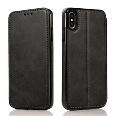 Knight Magnetic Suction Leather Phone Case, For iPhone X / XS, For iPhone XR, For iPhone XS Max, For iPhone SE 2022 / SE 2020 / 7 / 8, For iPhone 7 Plus / 8 Plus