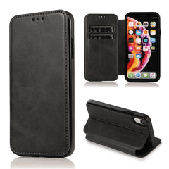 Knight Magnetic Suction Leather Phone Case, For iPhone X / XS, For iPhone XR, For iPhone XS Max, For iPhone SE 2022 / SE 2020 / 7 / 8, For iPhone 7 Plus / 8 Plus