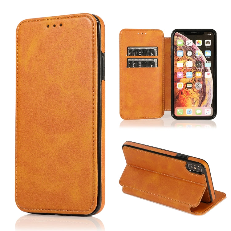 Knight Magnetic Suction Leather Phone Case, For iPhone XS Max, For iPhone SE 2022 / SE 2020 / 7 / 8, For iPhone 7 Plus / 8 Plus