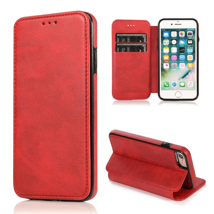 Knight Magnetic Suction Leather Phone Case, For iPhone XS Max, For iPhone SE 2022 / SE 2020 / 7 / 8, For iPhone 7 Plus / 8 Plus