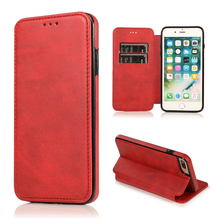 Knight Magnetic Suction Leather Phone Case, For iPhone XS Max, For iPhone SE 2022 / SE 2020 / 7 / 8, For iPhone 7 Plus / 8 Plus
