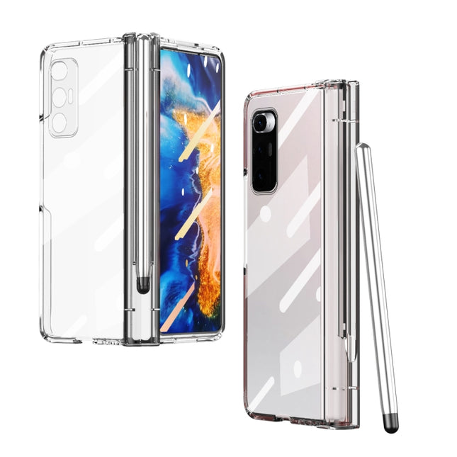 Full Body Electroplating Hinge Phone Case with Stylus, For Xiaomi Mi Mix Fold with Film, For Huawei Mate X2 with Film, For Honor Magic V with Film