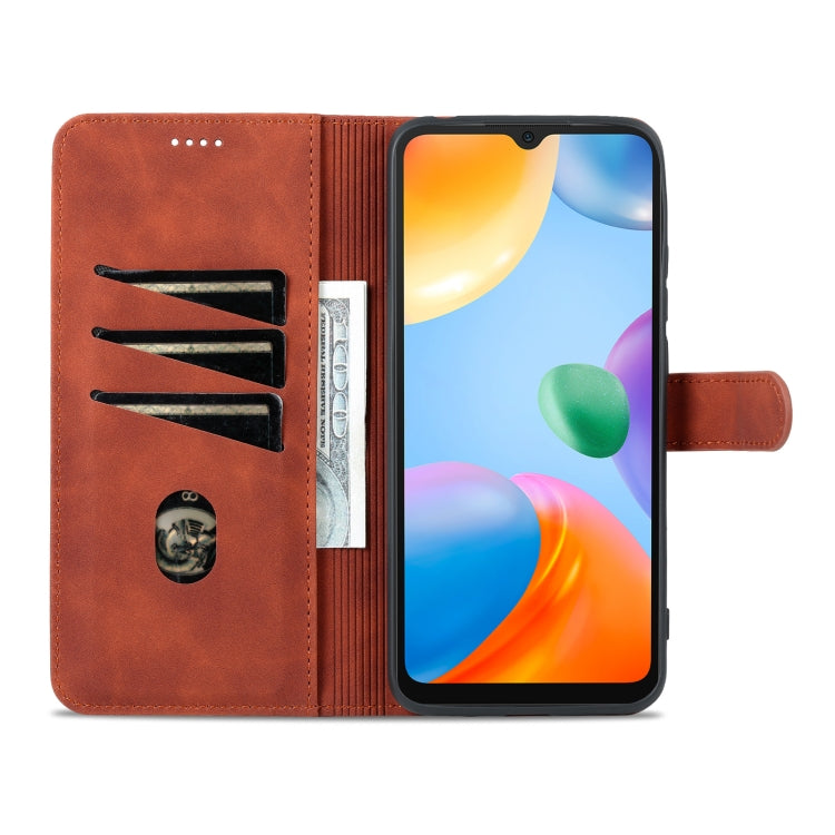 AZNS Skin Feel Calf Texture Flip Leather Phone Case