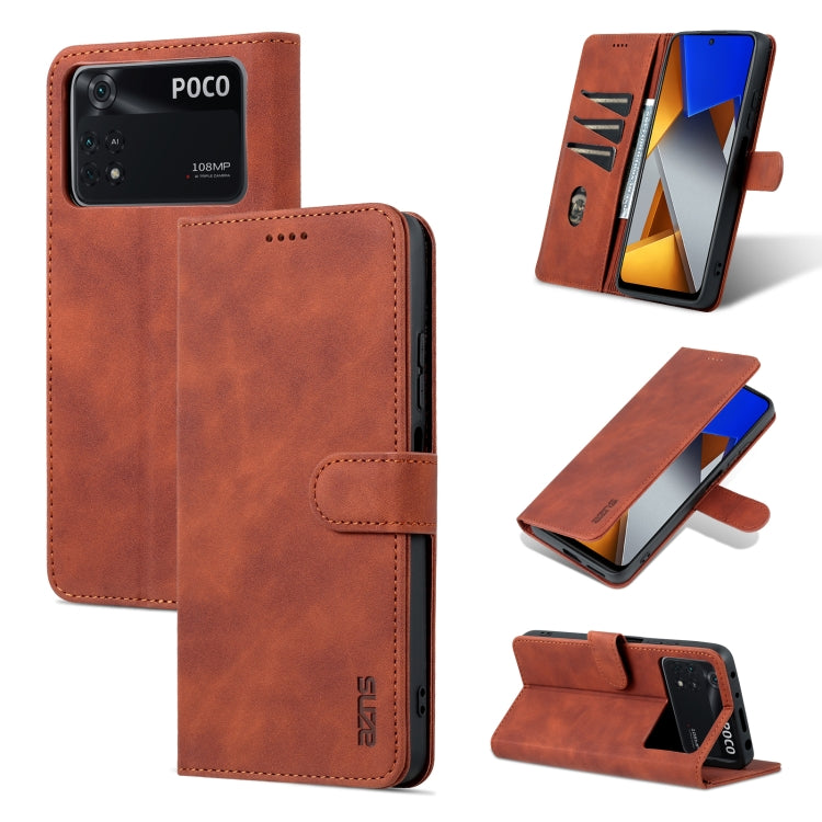 AZNS Skin Feel Calf Texture Flip Leather Phone Case