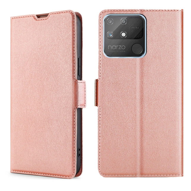 Ultra-thin Voltage Side Buckle PU + TPU Horizontal Flip Leather Phone Case, For OPPO Realme Narzo 50A, For OPPO Realme Narzo 50i