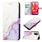For Motorola Moto G 5G 2022 / White Purple LS006