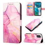 For Motorola Moto G52 / Pink Purple Gold LS001