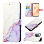 For OPPO Realme C31 4G / White Purple LS006