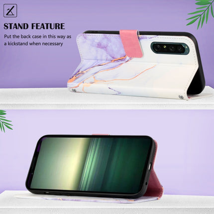PT003 Marble Pattern Flip Leather Phone Case, For Motorola Moto G 5G 2022, For Motorola Moto G52, For Sony Xperia 10 IV, For Sony Xperia ACE III