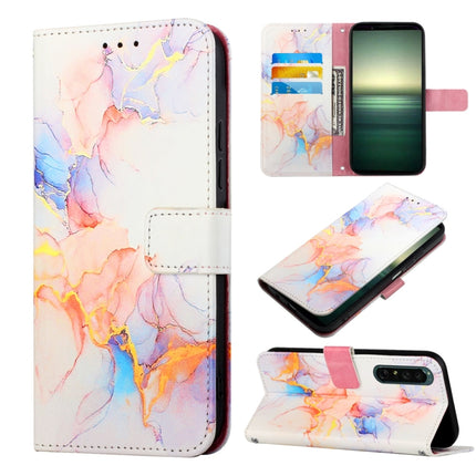 PT003 Marble Pattern Flip Leather Phone Case, For Motorola Moto G 5G 2022, For Motorola Moto G52, For Sony Xperia 10 IV, For Sony Xperia ACE III