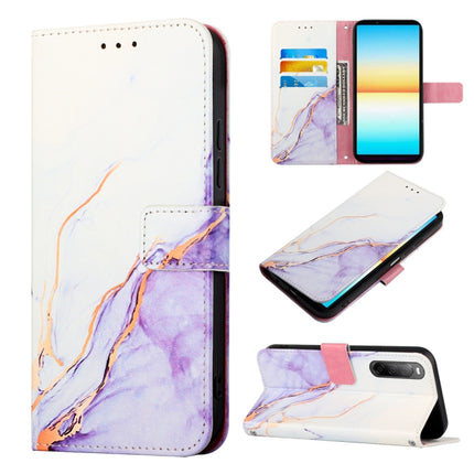 PT003 Marble Pattern Flip Leather Phone Case, For Motorola Moto G 5G 2022, For Motorola Moto G52, For Sony Xperia 10 IV, For Sony Xperia ACE III