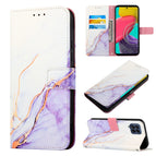 For Samsung Galaxy M53 5G / White Purple LS006