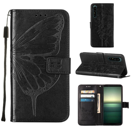 Embossed Butterfly Leather Phone Case, For OPPO Reno7 4G/F21 Pro, For Sony Xperia 1 IV, For Sony Xperia 10 IV