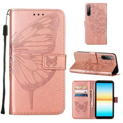 Embossed Butterfly Leather Phone Case, For OPPO Reno7 4G/F21 Pro, For Sony Xperia 1 IV, For Sony Xperia 10 IV
