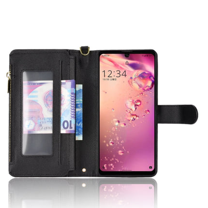 Litchi Texture Zipper Leather Phone Case, For Sharp Aquos Zero6 / Aquos Air, For Sharp Aquos Wish, For Motorola Moto E40 / E30 / E20, For Motorola Edge X30 / Edge 30 Pro /Edge+ 2020