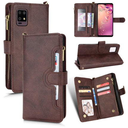 Litchi Texture Zipper Leather Phone Case, For Sharp Aquos Zero6 / Aquos Air, For Sharp Aquos Wish, For Motorola Moto E40 / E30 / E20, For Motorola Edge X30 / Edge 30 Pro /Edge+ 2020