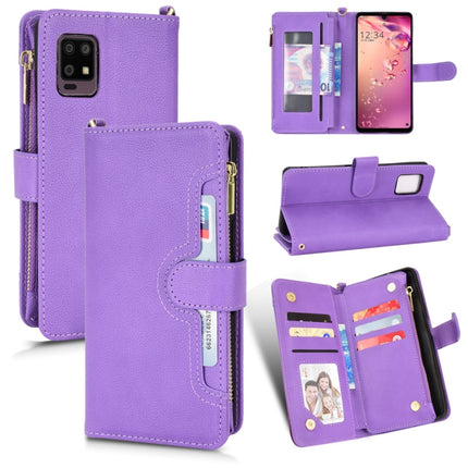 Litchi Texture Zipper Leather Phone Case, For Sharp Aquos Zero6 / Aquos Air, For Sharp Aquos Wish, For Motorola Moto E40 / E30 / E20, For Motorola Edge X30 / Edge 30 Pro /Edge+ 2020