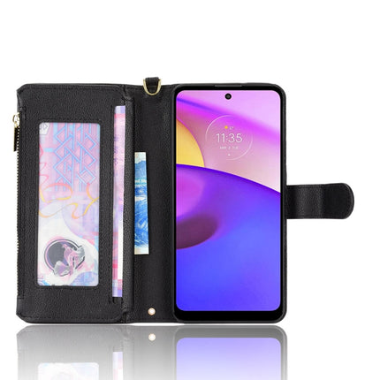 Litchi Texture Zipper Leather Phone Case, For Motorola Moto E40 / E30 / E20, For Motorola Edge X30 / Edge 30 Pro /Edge+ 2020, For Motorola Moto G Stylus 5G  2021, For OPPO F17 / A73 4G / A73 2020