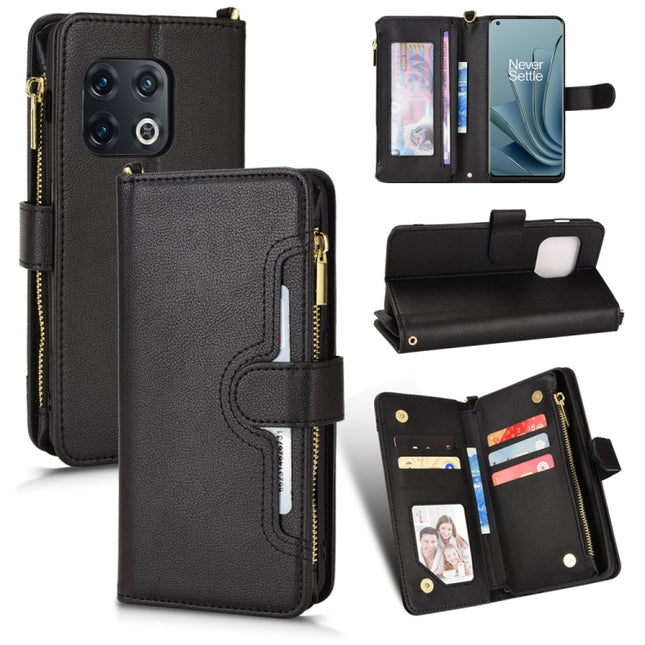 Litchi Texture Zipper Leather Phone Case, For OnePlus 10 Pro 5G, For OnePlus Nord 2 5G