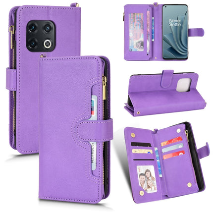 Litchi Texture Zipper Leather Phone Case, For OnePlus 10 Pro 5G, For OnePlus Nord 2 5G
