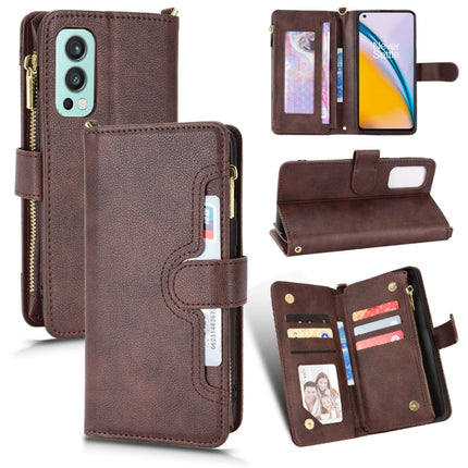 Litchi Texture Zipper Leather Phone Case, For OnePlus 10 Pro 5G, For OnePlus Nord 2 5G