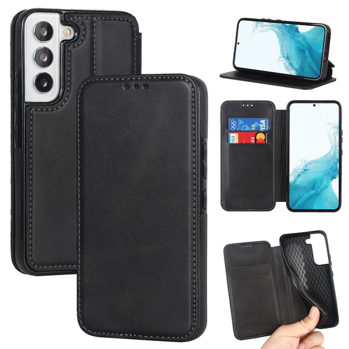 Knight Magnetic Suction Leather Phone Case, For Samsung Galaxy S22 5G, For Samsung Galaxy S22+ 5G, For Samsung Galaxy S22 Ultra 5G, For Samsung Galaxy S21 5G