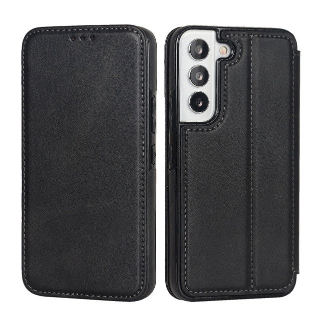 Knight Magnetic Suction Leather Phone Case, For Samsung Galaxy S22 5G, For Samsung Galaxy S22+ 5G, For Samsung Galaxy S22 Ultra 5G, For Samsung Galaxy S21 5G