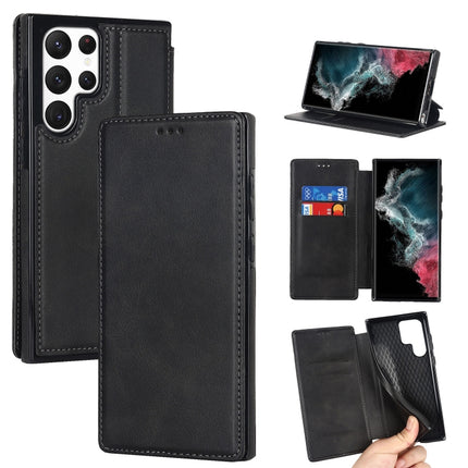 Knight Magnetic Suction Leather Phone Case, For Samsung Galaxy S22 5G, For Samsung Galaxy S22+ 5G, For Samsung Galaxy S22 Ultra 5G, For Samsung Galaxy S21 5G
